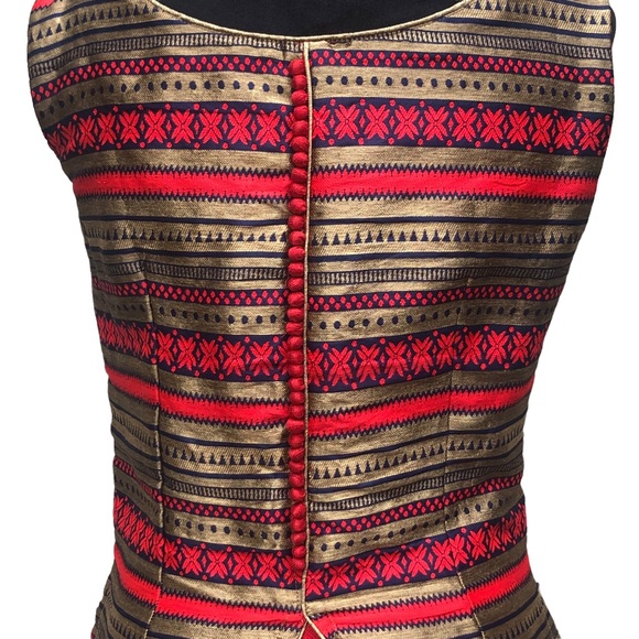 Traditional Red & Gold Dress Made in India size 8 - Picture 10 of 16